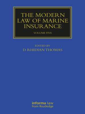 cover image of The Modern Law of Marine Insurance